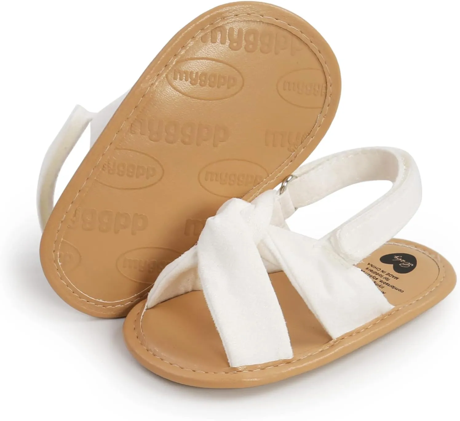 EnJoCho Baby Girls 0-18M Sandals Summer Shoes Soft Sole Outdoor First Walk Toddler Girls Shoes Flats for Party Wedding