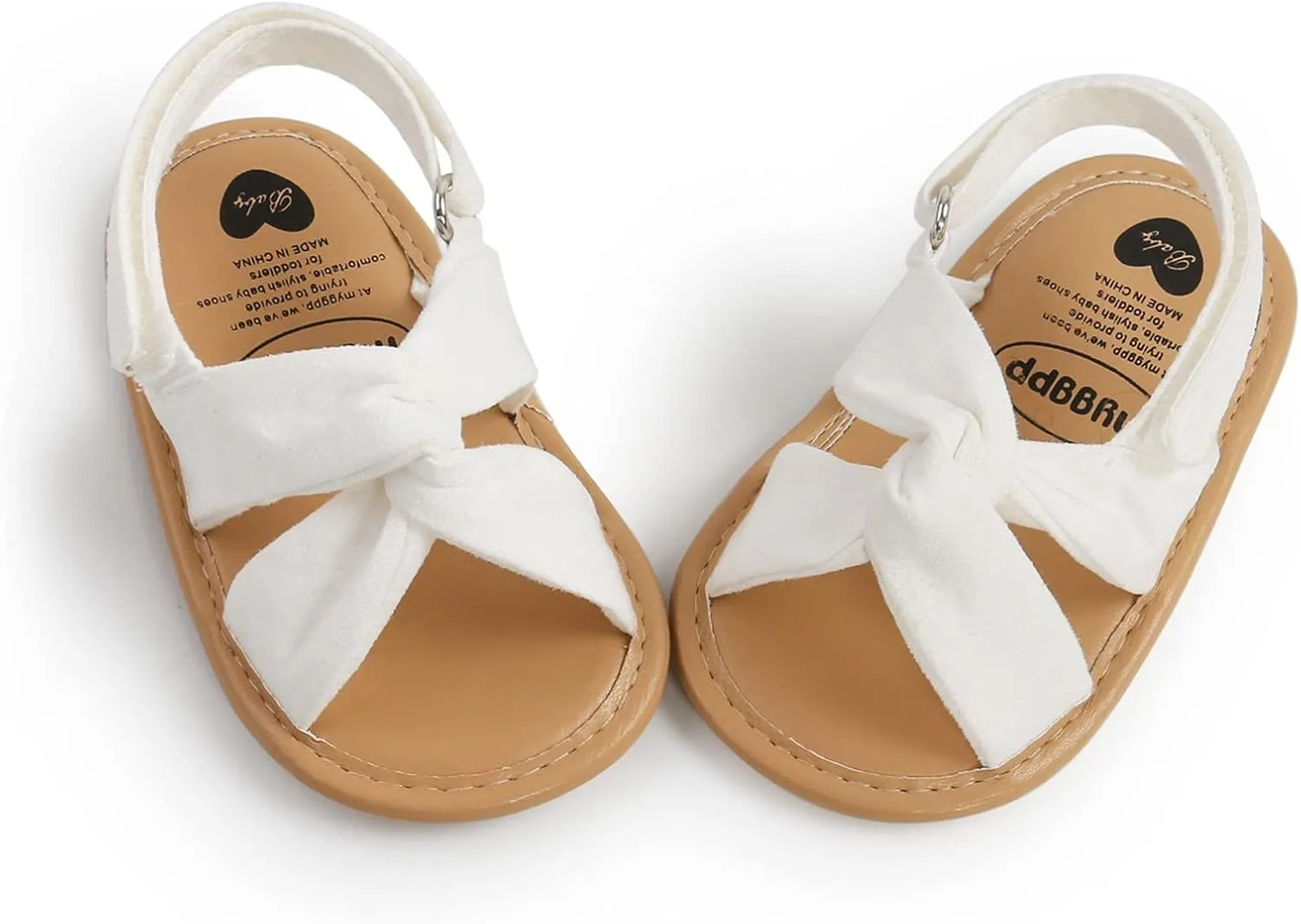 EnJoCho Baby Girls 0-18M Sandals Summer Shoes Soft Sole Outdoor First Walk Toddler Girls Shoes Flats for Party Wedding