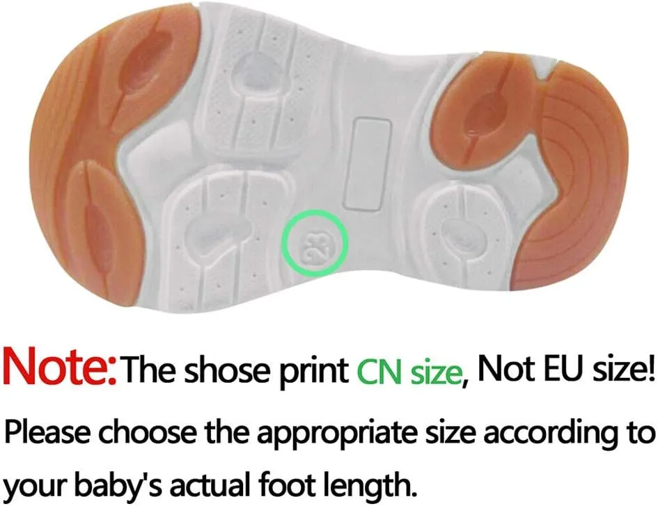 EnJoCho Baby Girls Shoes Infant Sneakers Non Slip Soft Sole 0-15Months Toddler First Walker Outdoor Crib Dress Shoes (Gold, 6-9Months)