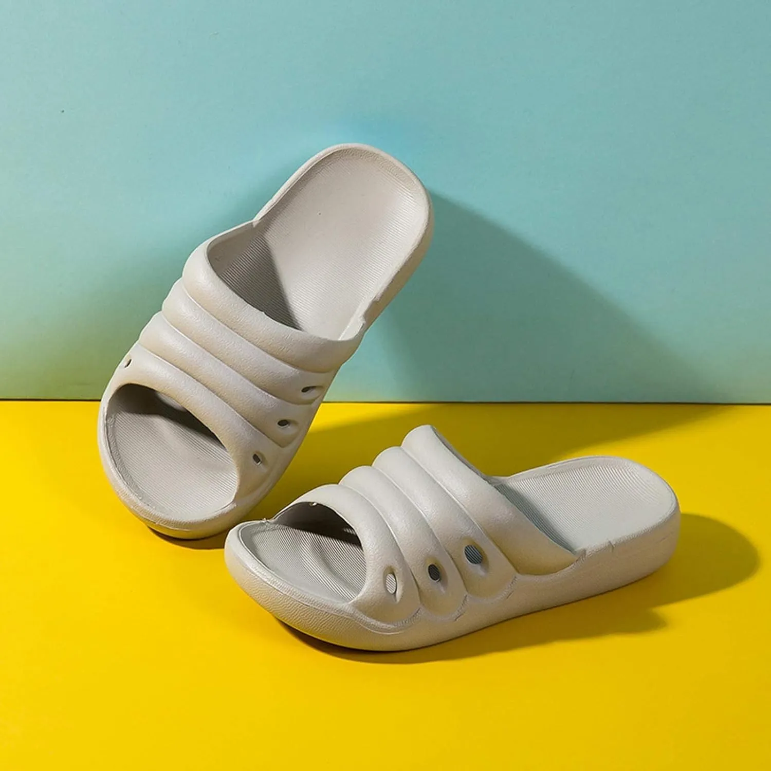 EnJoCho Baby Girls Slippers Girl Shoes Soft Anti-Slip Sole Toddler First Walker Infant Sandals for Baby Boy 3-11Years (Gray-06#, 3-3.5Years)