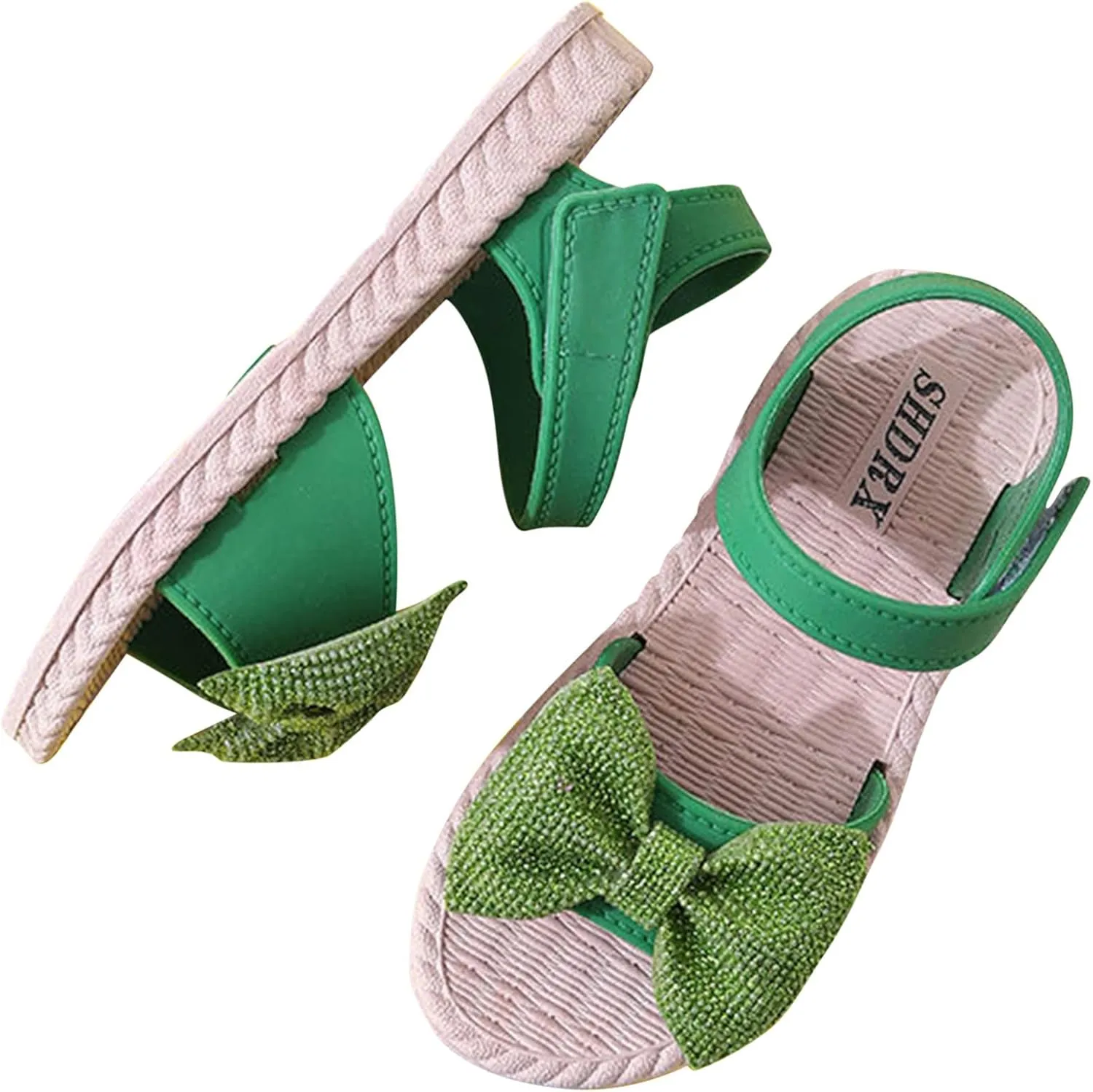 EnJoCho Baby Sandals,Newborn Baby Girls Boys Roman Shoes Sandals First Walkers Soft Sole Shoes for 0-18Months Toddler (Green #2TY, 4.5-5 Years)