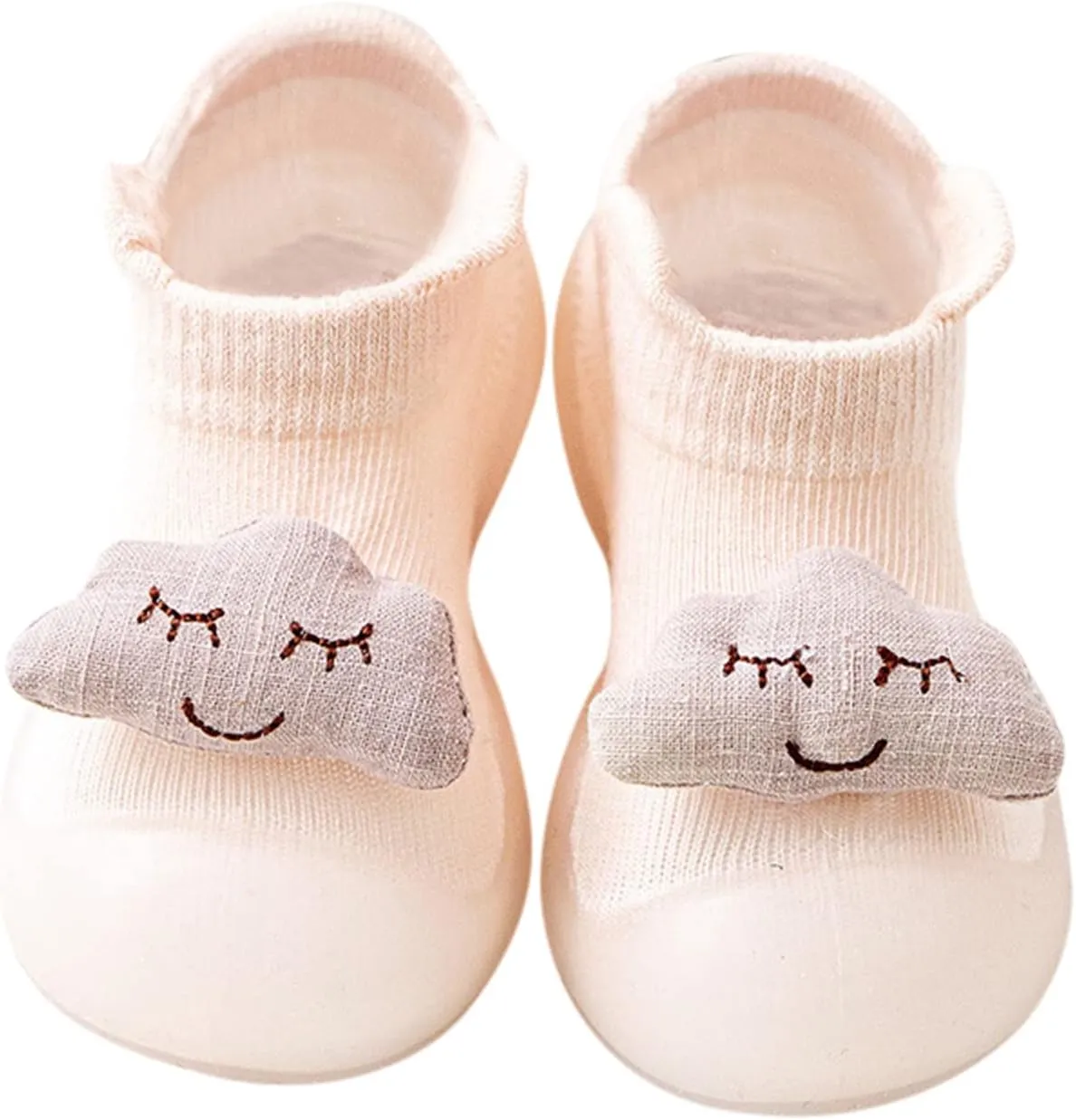 EnJoCho Kids Flats Sandals Toddler Kids Infant Newborn Baby Boys Girls Shoes Cute Cartoon Animals Soft Soles (Pink, 6-12 Months)