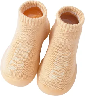 First Walking Shoes Baby Non-Skid Floor Slipper Non Slip Soft Sole Sneakers Cotton Warm Shoes for First Steps