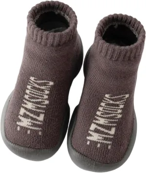 First Walking Shoes Baby Non-Skid Floor Slipper Non Slip Soft Sole Sneakers Cotton Warm Shoes for First Steps