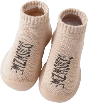 First Walking Shoes Baby Non-Skid Floor Slipper Non Slip Soft Sole Sneakers Cotton Warm Shoes for First Steps