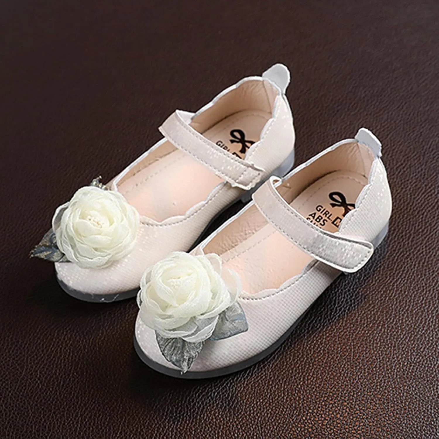 Flip Flops Girl Little/big Kids Girls' Casual Flare Print Closed Toe Low Heel Soft Rubber Sole Hook Sandals Shoes