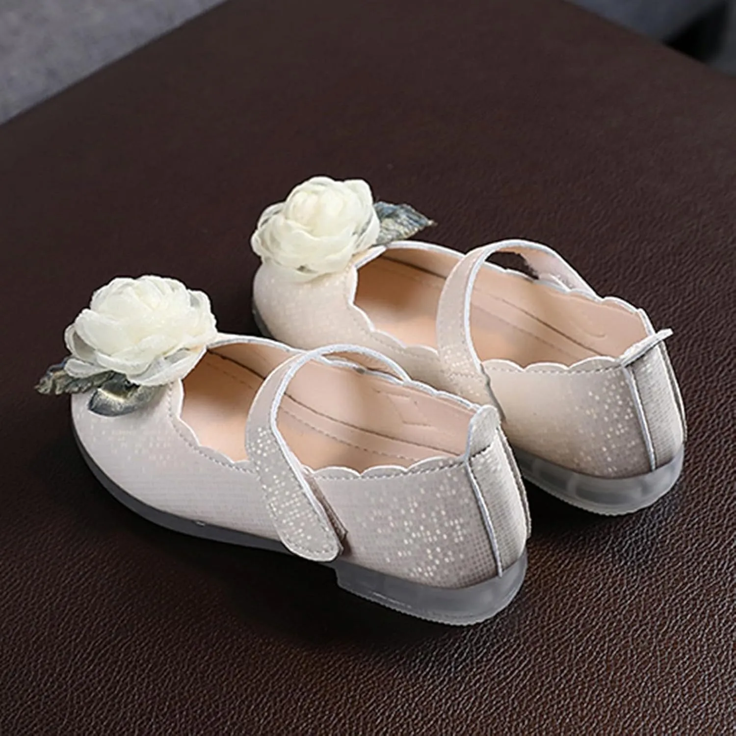 Flip Flops Girl Little/big Kids Girls' Casual Flare Print Closed Toe Low Heel Soft Rubber Sole Hook Sandals Shoes
