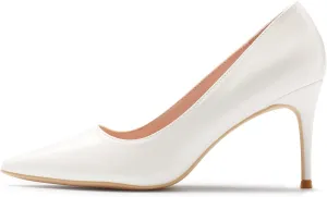 GENSHUO High Heels Pumps for Women Closed Toe 3 Inch Stillettos Heels Dress Shoes