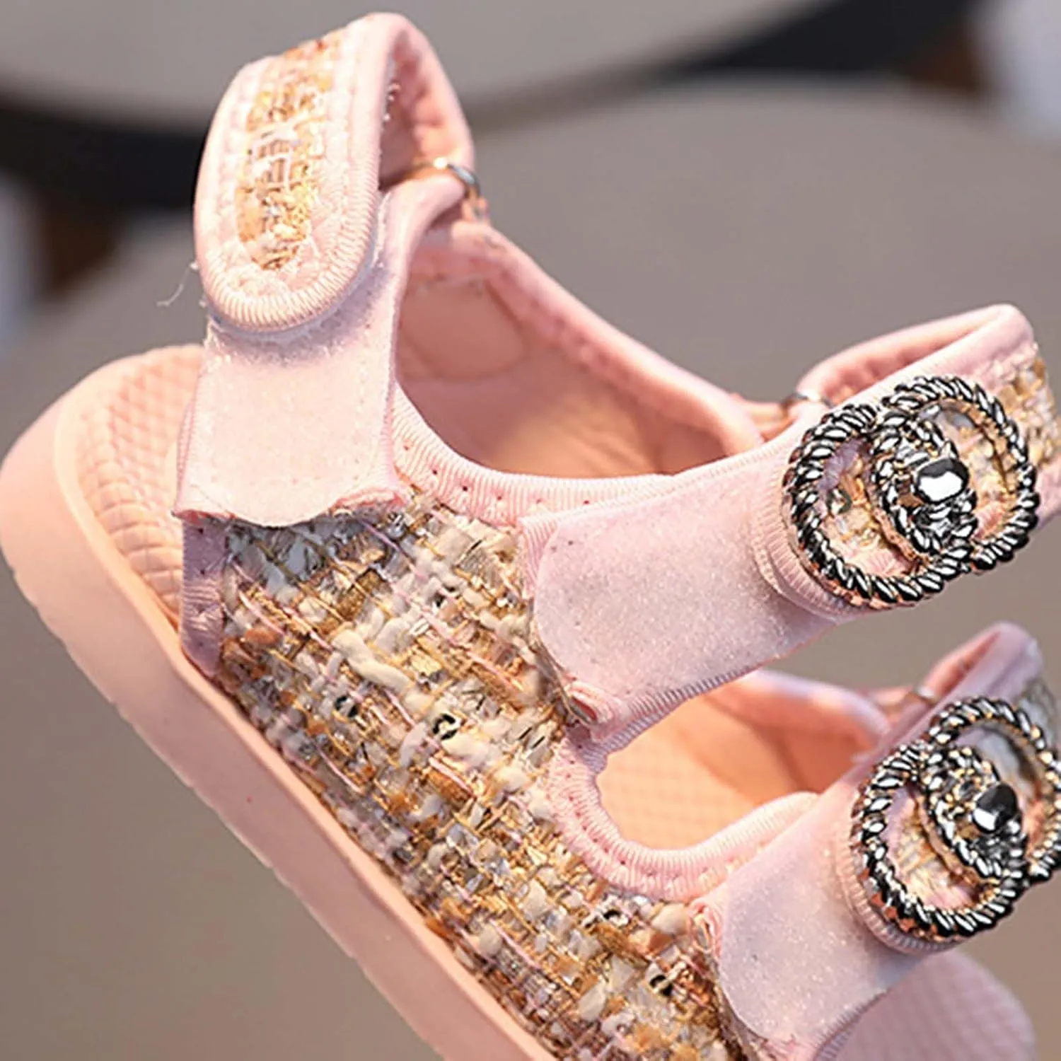 Girl Sandals Cute Flat Strap Sandal Summer Spring Beach Shoes Lightweight Boho Footwear