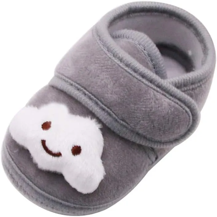 Girls Casual Shoes Stars Girls Soft Sole Infant Boots Baby Shoes Warm Winter Plush Shoes Toddler Casual Shoes