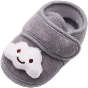 Girls Casual Shoes Stars Girls Soft Sole Infant Boots Baby Shoes Warm Winter Plush Shoes Toddler Casual Shoes