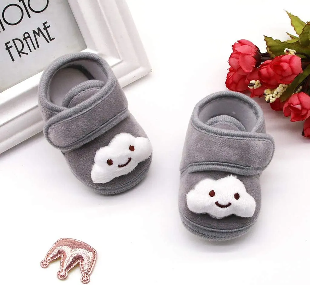 Girls Casual Shoes Stars Girls Soft Sole Infant Boots Baby Shoes Warm Winter Plush Shoes Toddler Casual Shoes