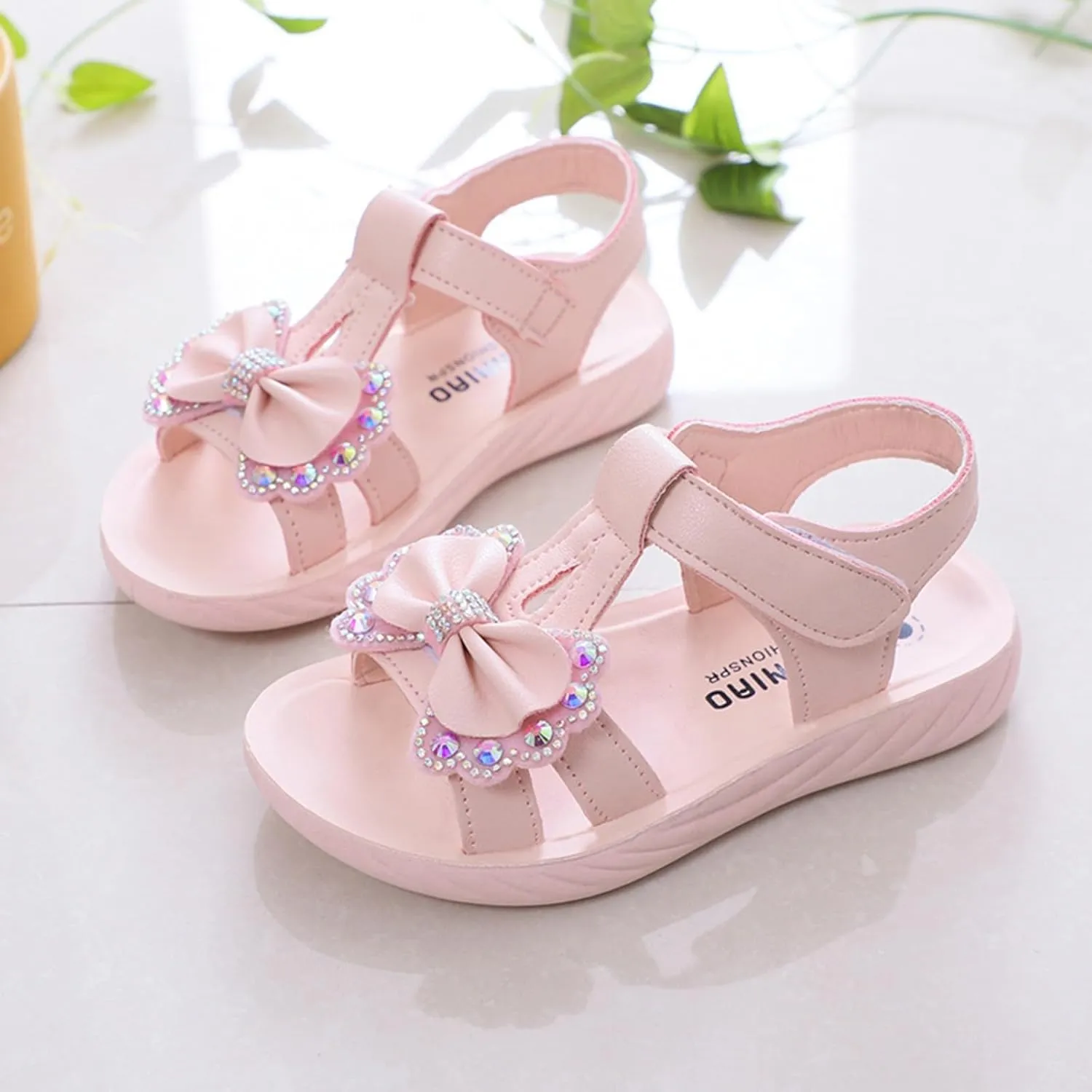 Girls Flat Sandals Girls Sandals Little Girl Soft Sole Children's Shoes Medium And Large Girl Baby Princess Shoes