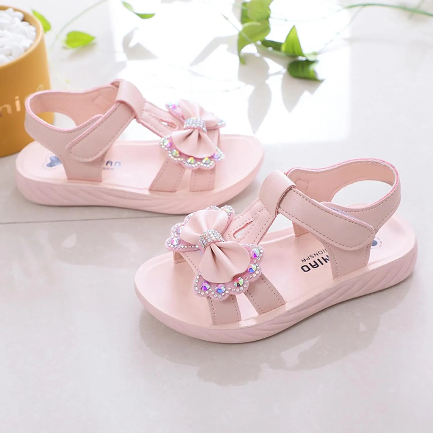Girls Flat Sandals Girls Sandals Little Girl Soft Sole Children's Shoes Medium And Large Girl Baby Princess Shoes