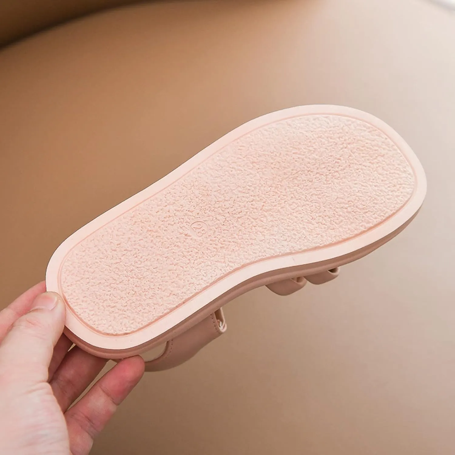 Girls Kids Foam Soft Leather Sandals Flat Non Slip Wide Shoes Baby Toddler Childrens Open Toe Beach Pool Summer Casual