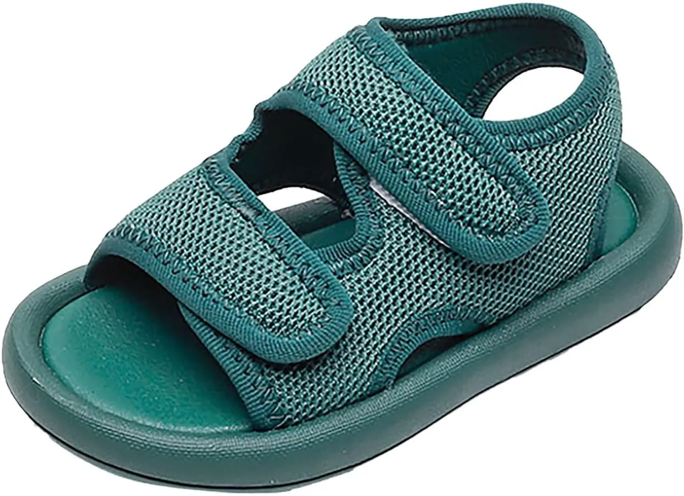 Girls Kids Memory Foam Wide Sandals Open Toe Flat Soft Summer Shoes Casual Light Comfy Soft Shower Shoes Slip On Trendy