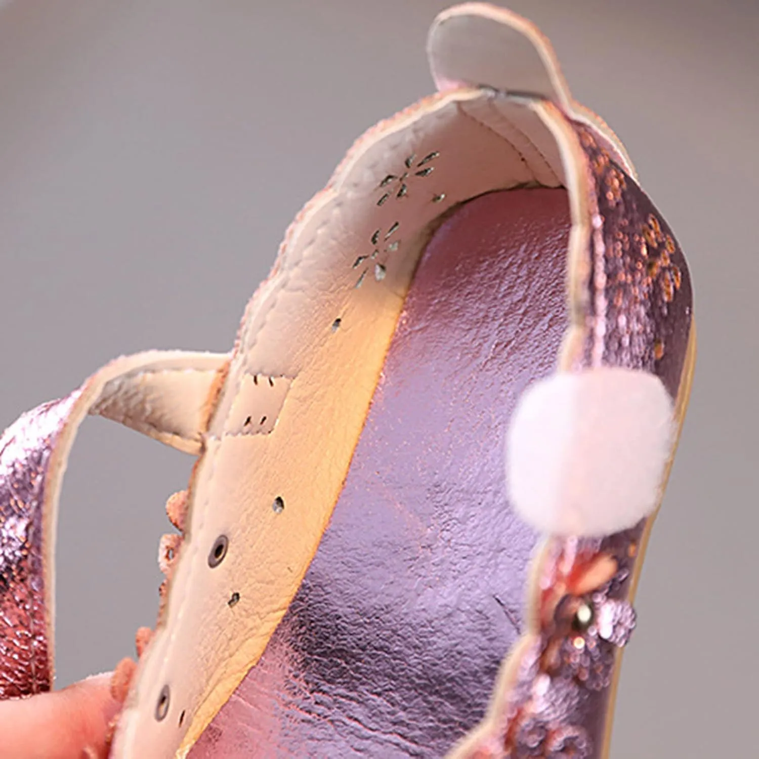 Girls Sandal Shoes Flower Shoes Hollow Flower Shoes Sandals Soft Sole Princess Size 4 Infant Girl (Pink, 15 Months)