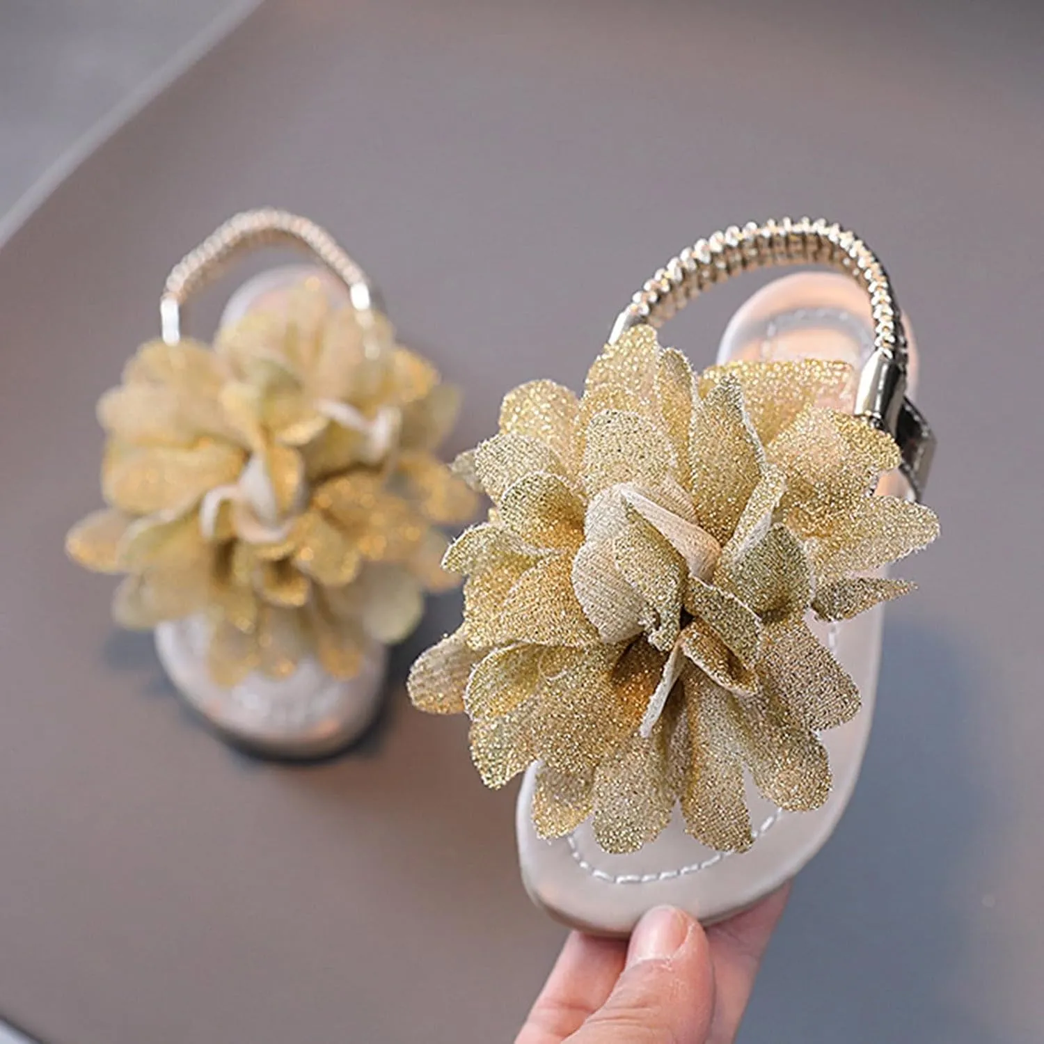 Girls Sandals Bohemian Flower Baby Shoes Fashion Soft Sole Student Sandals Dress for Girls Little