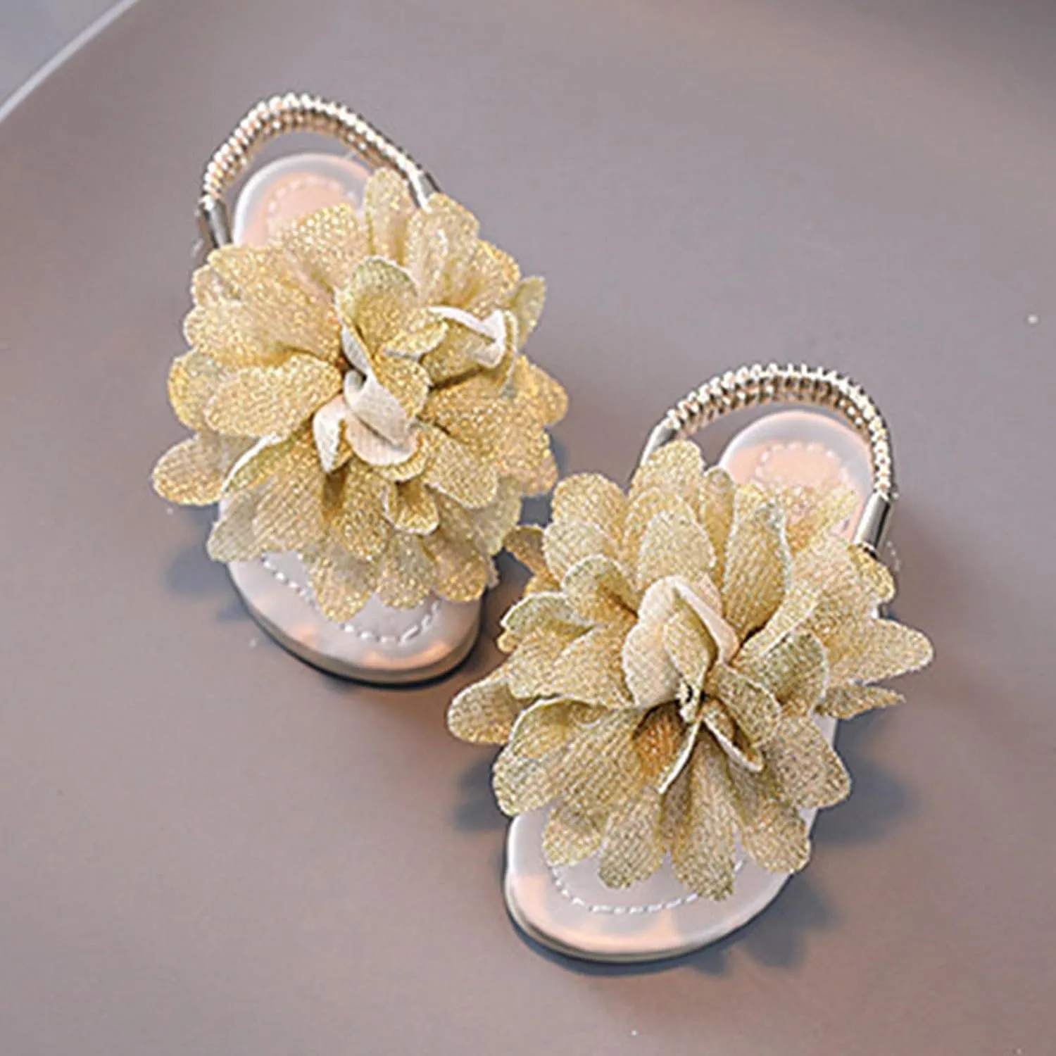 Girls Sandals Bohemian Flower Baby Shoes Fashion Soft Sole Student Sandals Dress for Girls Little