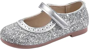 Girls Sequins Sandals Kids Summer Dress Dance Shoes Baby Toddler ow Heel Soft Sole Loafers Casual Comfy Trendy Shoes