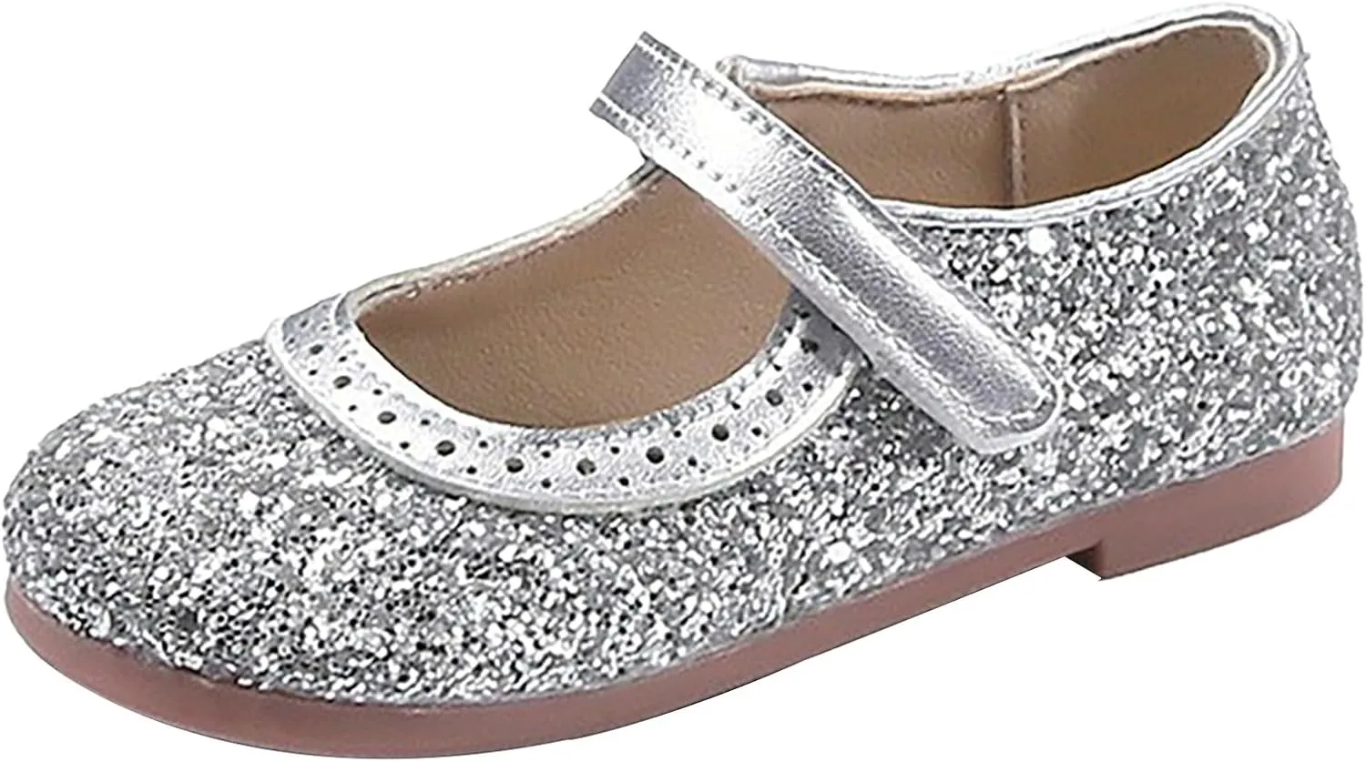 Girls Sequins Sandals Kids Summer Dress Dance Shoes Baby Toddler ow Heel Soft Sole Loafers Casual Comfy Trendy Shoes