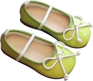Girls Shoes Autumn Children Shoes Non Slip Soft Sole Leather Shoes Bowknot Single Shoes baby spring outfits