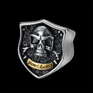 GOOD LUCK SKULL RING