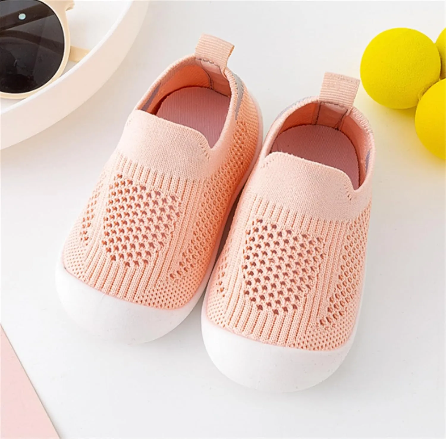 He&Yingmin Toddler Shoes Baby First-Walking Trainers Toddler Infant Boys Girls Soft Sneakers