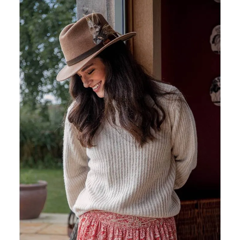 Hicks & Brown Suffolk Gamebird Fedora Hat - Camel