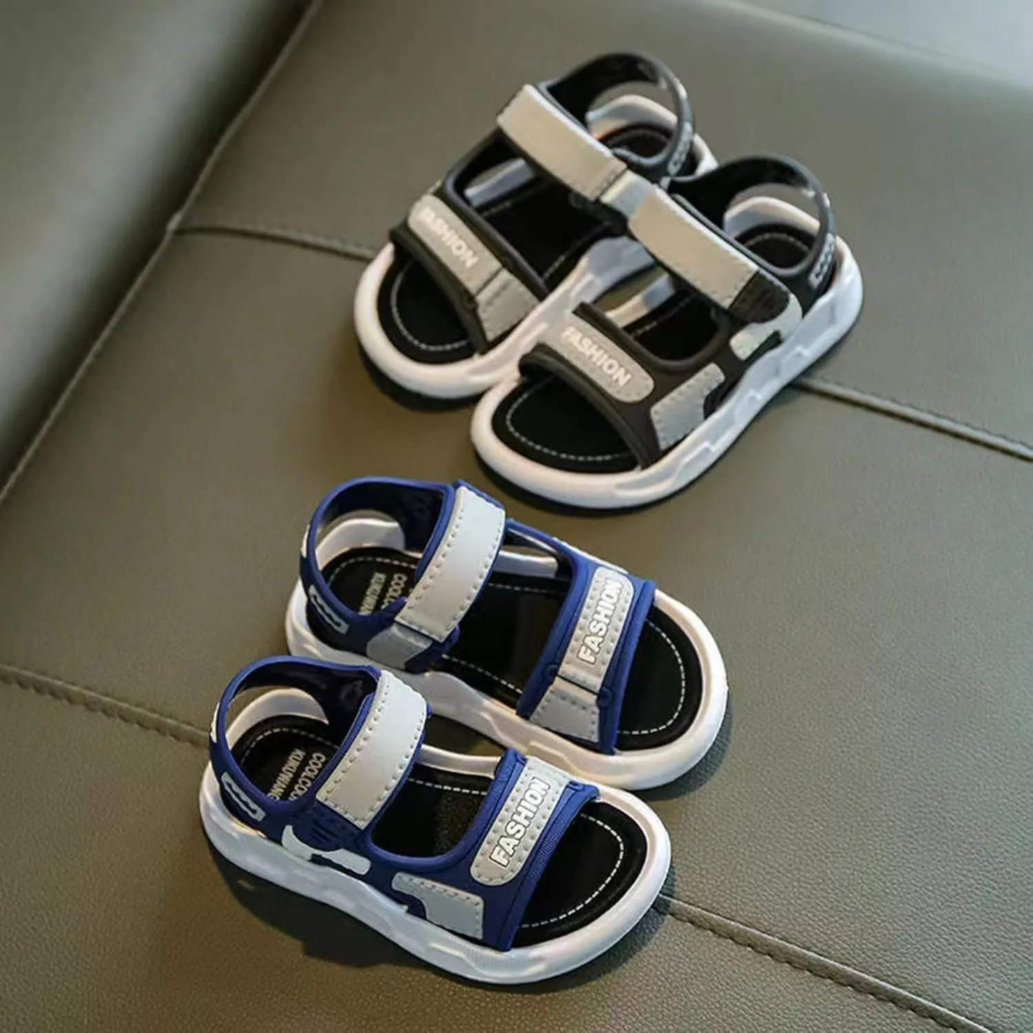 Home Slippers For Children Kids Cartoon Soft Sole In Summer Comfortable Boys Sandals Newborn Shoes