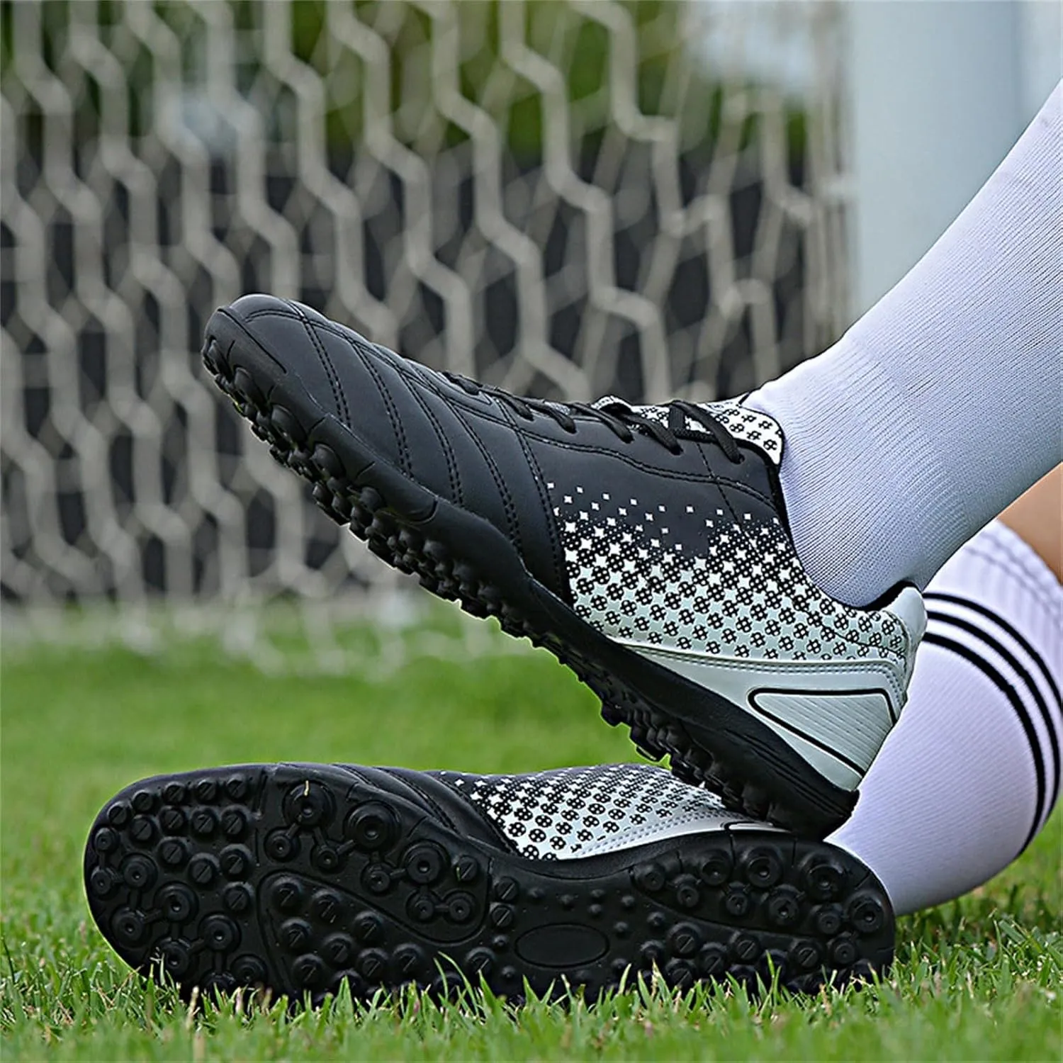 Indoor Soccer Cleats Tur Soccer Shoes for Boys Girls Football Boots Softy Sole Running Training Shoes Youth Kids