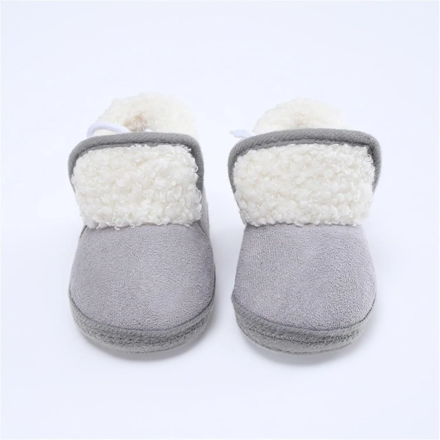 Infant Baby Boots Fleece Lined Plat Sole Wide Toe Casual Walking Shoes Boys Girls Soft Sole Anti Slip Fashion Shoes