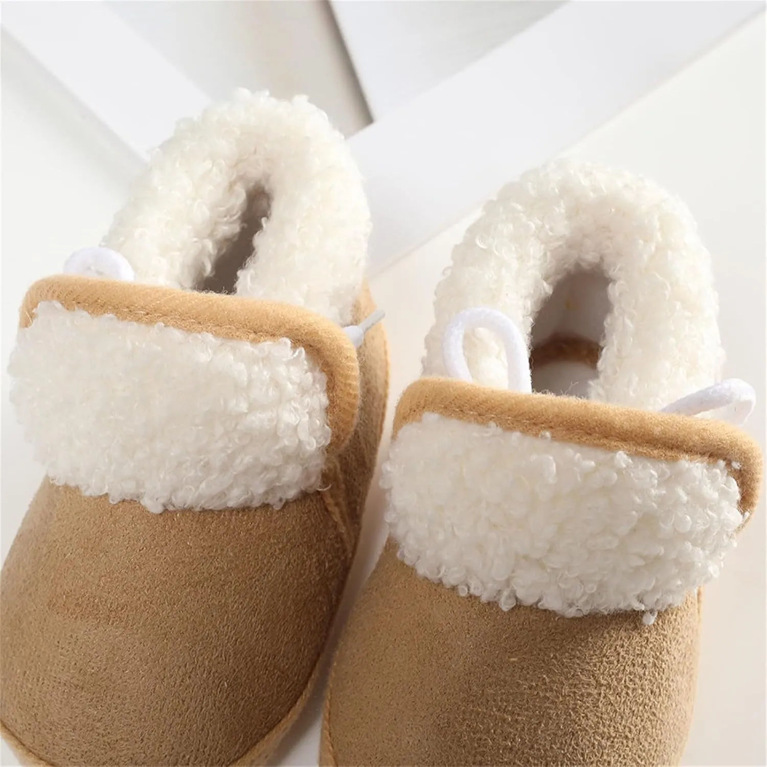 Infant Baby Boots Fleece Lined Plat Sole Wide Toe Casual Walking Shoes Boys Girls Soft Sole Anti Slip Fashion Shoes