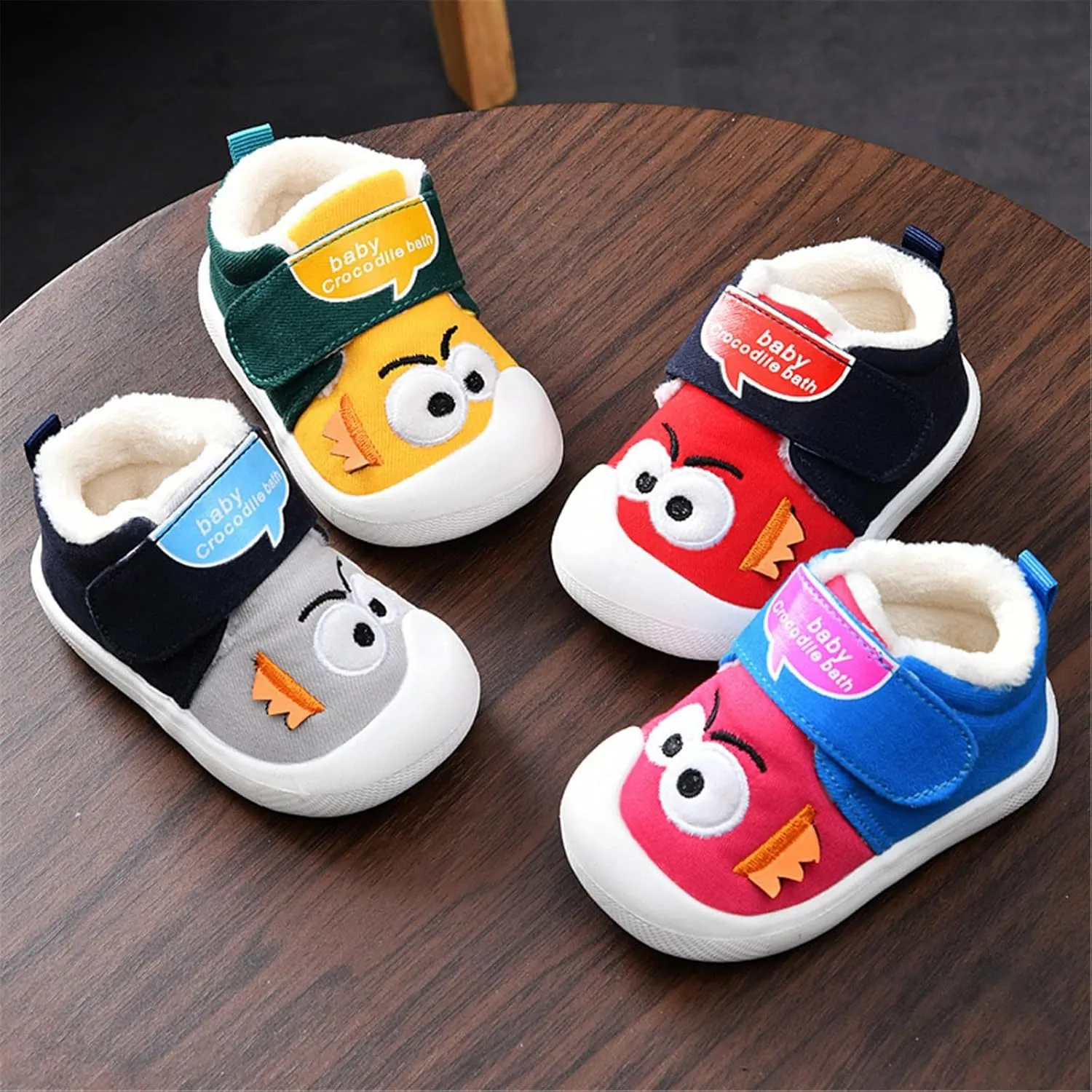 Infant Baby Boy Girl Sneakers Fall and Winter Soft Sole Non Slip Padded Cotton Shoes Infant Size 5 Shoes Boys