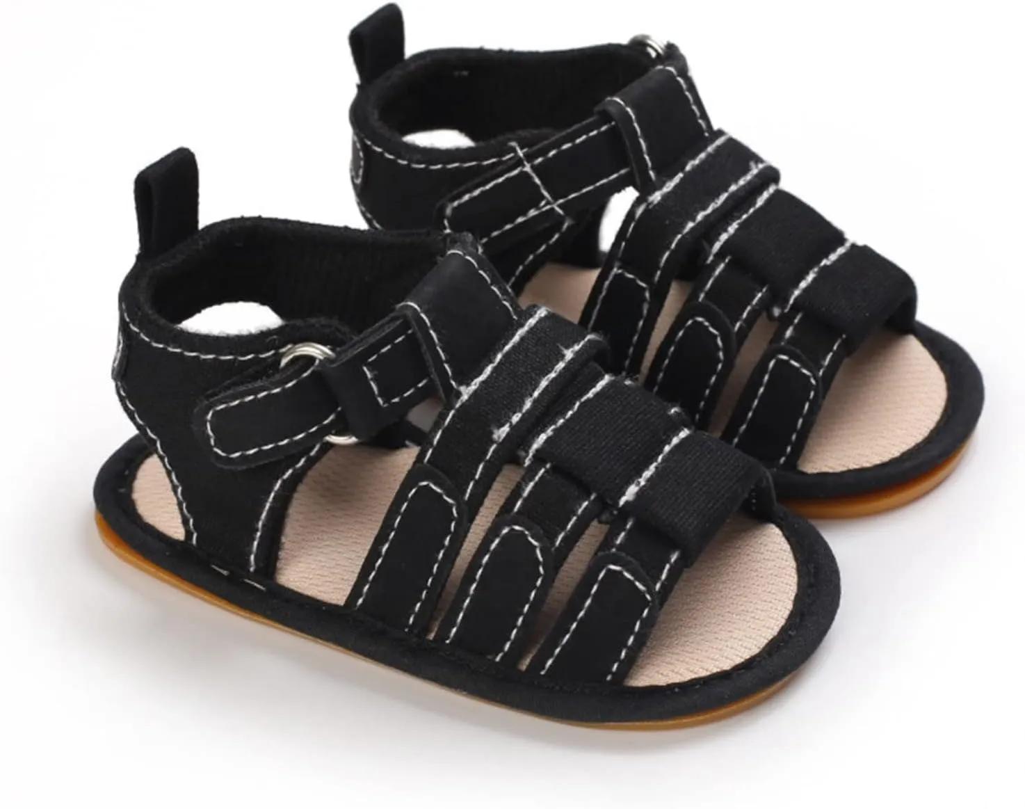 Infant Baby Boys Girls Open-Toe Beach Sandals Non Slip Soft Sole Lightweight Summer Outdoor Shoes for Toddler