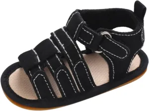 Infant Baby Boys Girls Open-Toe Beach Sandals Non Slip Soft Sole Lightweight Summer Outdoor Shoes for Toddler