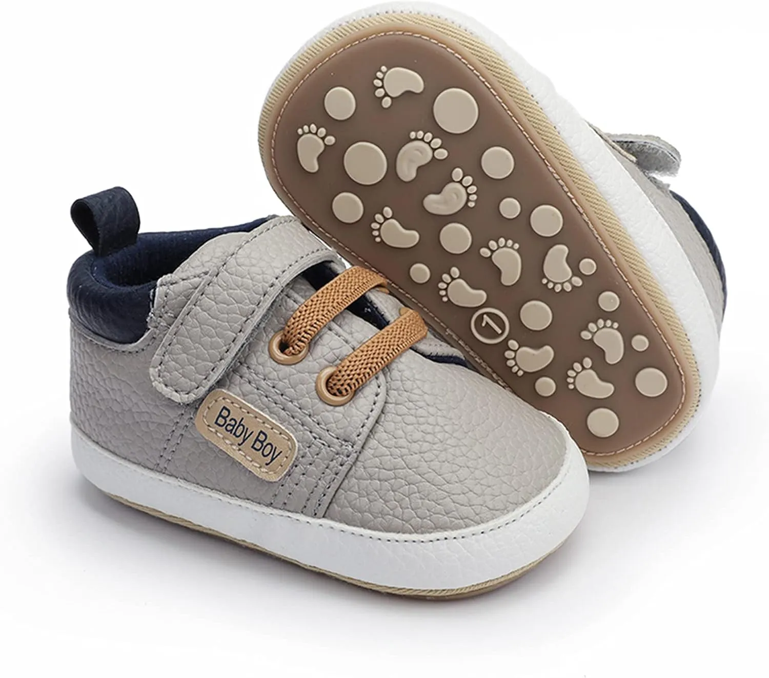 Infant Baby Boys Girls' Sneakers Soft Anti-Slip Soft Sole Newborn Toddler Baby First Walker Outdoor Shoes Crib Shoes