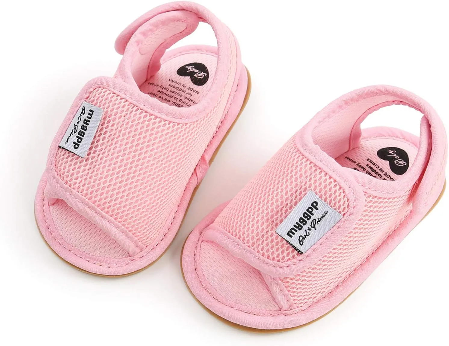 Infant Baby Boys Girls Summer Open Toe Sandals Non Slip Soft Sole Toddler First Walke Crib Shoes Mesh Flat Shoes