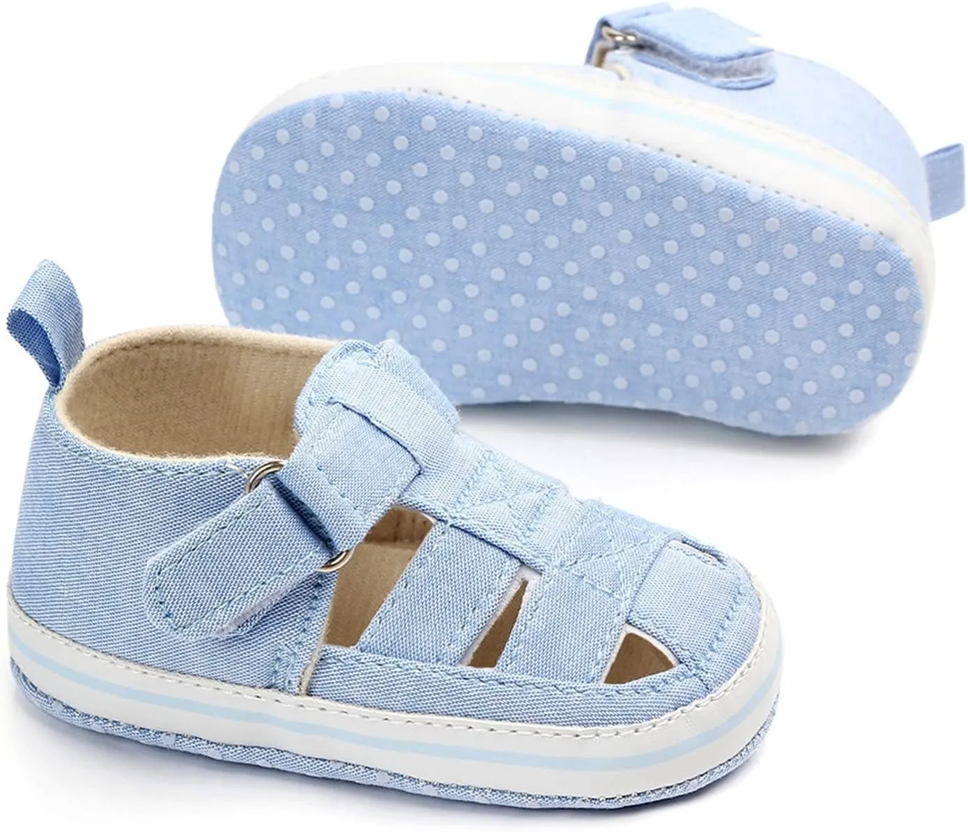Infant Baby Boys Girls Summer Sandals Newborn Lightweight Non slip Rubber Sole Breathable Outdoor Beach Shoes