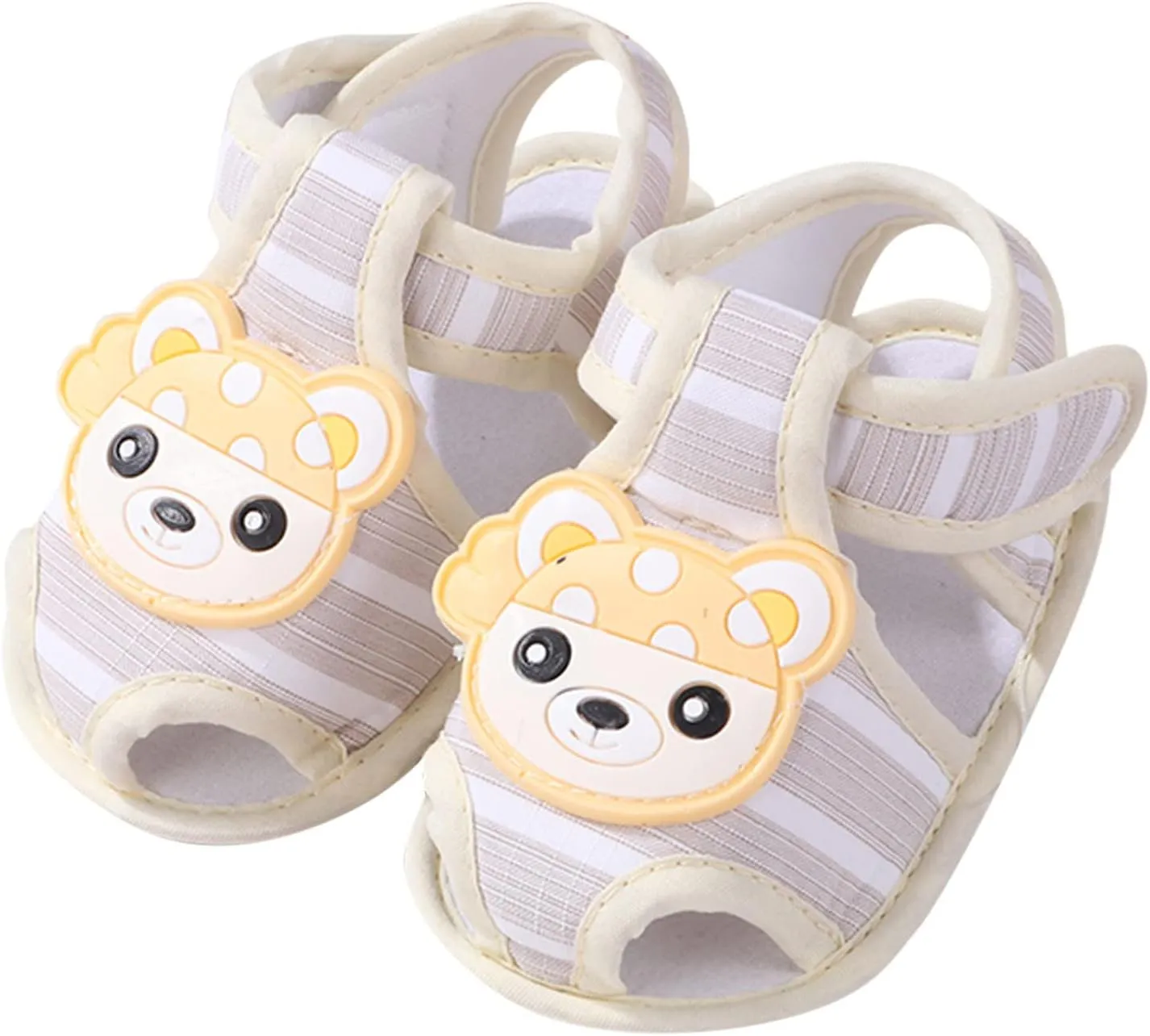 Infant Baby Girl Boy Cute Cartoon Bear Shoes Summer Casual Sandals Cotton Sole Newborn First Size 6 Sandals for Girls