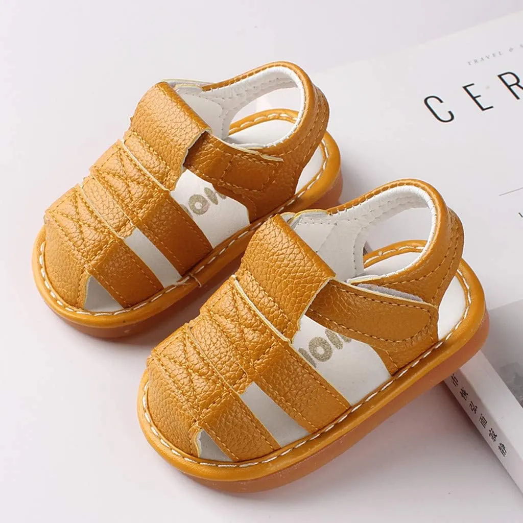 Infant Baby Girls Boys Soft Summer Sandals Casual Dress Shoes Flower Anti Slip Rubber Sole Flats First Walker Shoes