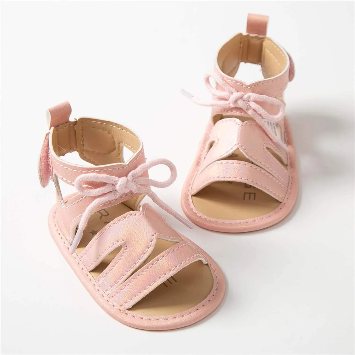 Infant Baby Girls Sandals with Princess Dress First Walker Shoes Baby Summer PU Leather Crib Shoes Beach Boys' Sneakers