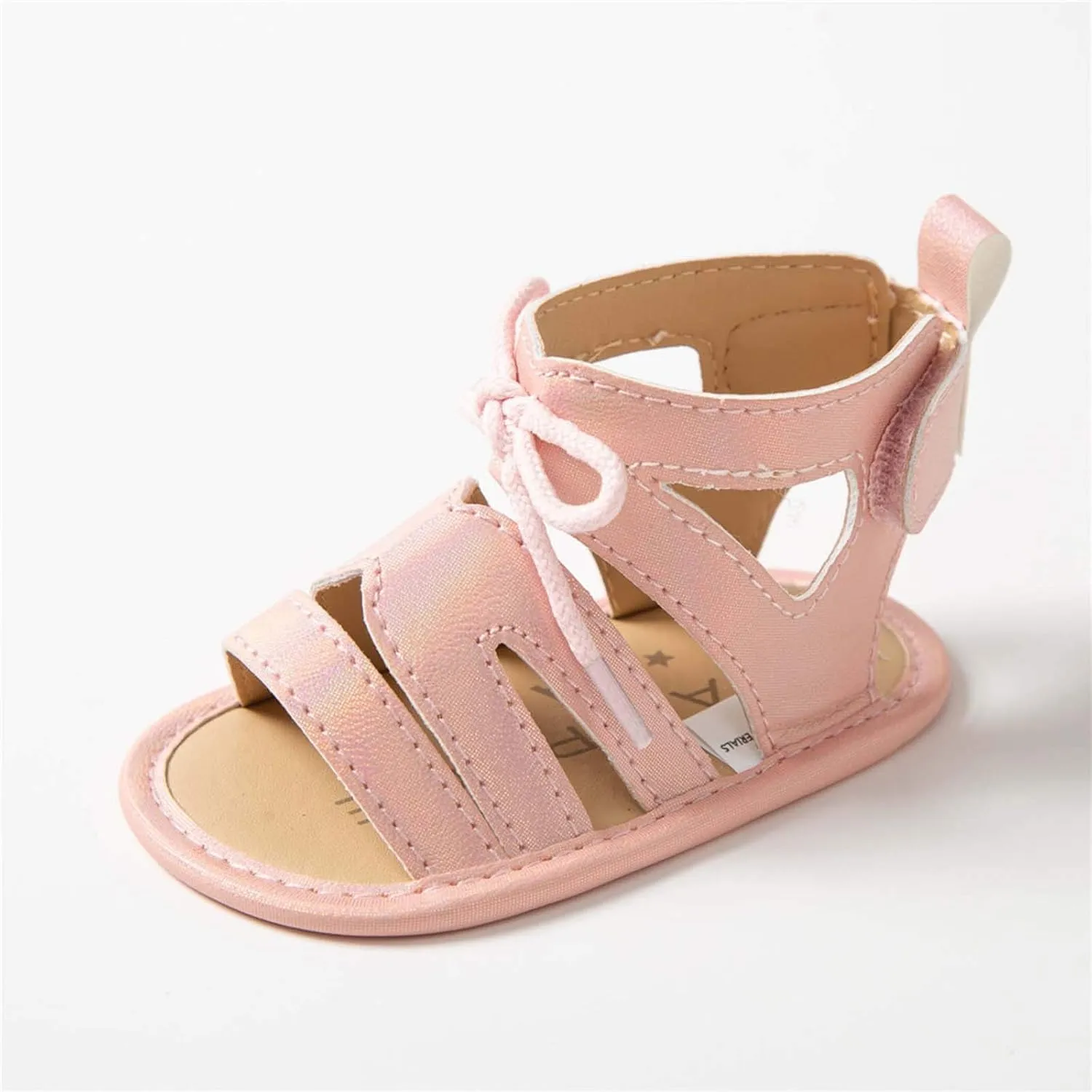 Infant Baby Girls Sandals with Princess Dress First Walker Shoes Baby Summer PU Leather Crib Shoes Beach Boys' Sneakers