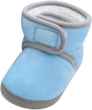 Infant Boots Fleece Baby Booties Thick Slipper Socks Cute Anti-Slip Soft Sole Warm Indoor Outoor Shoes Moccasins Shoe