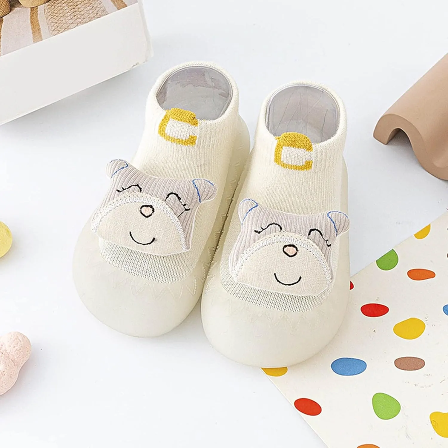 Infant Cute Cartoon Socks Shoes Toddler Warm Shoes The Floor Socks Non Slip Casual Shoes Baby Walking Shoes