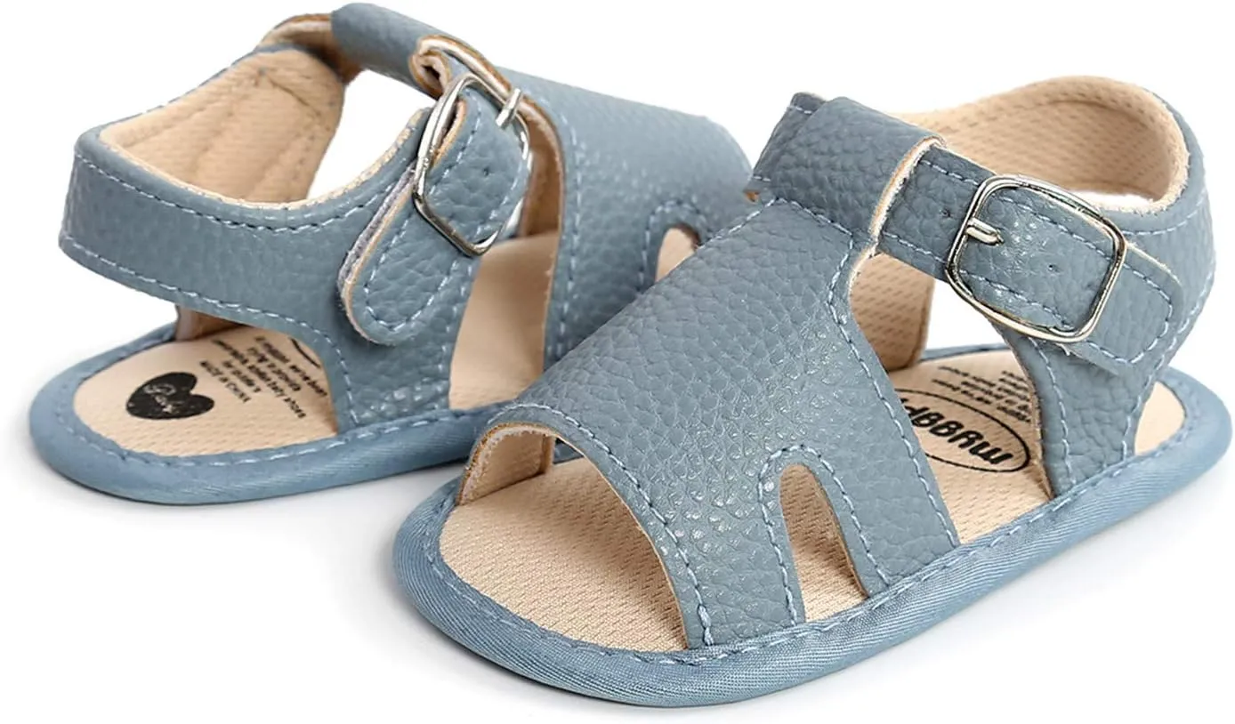 Infant Girls Cotton Rubber Sole Sandals Baby Soft Sole Non-Slip Boys Flat Walking Shoes Baby Shoes