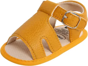 Infant Girls Cotton Rubber Sole Sandals Baby Soft Sole Non-Slip Boys Flat Walking Shoes Baby Shoes