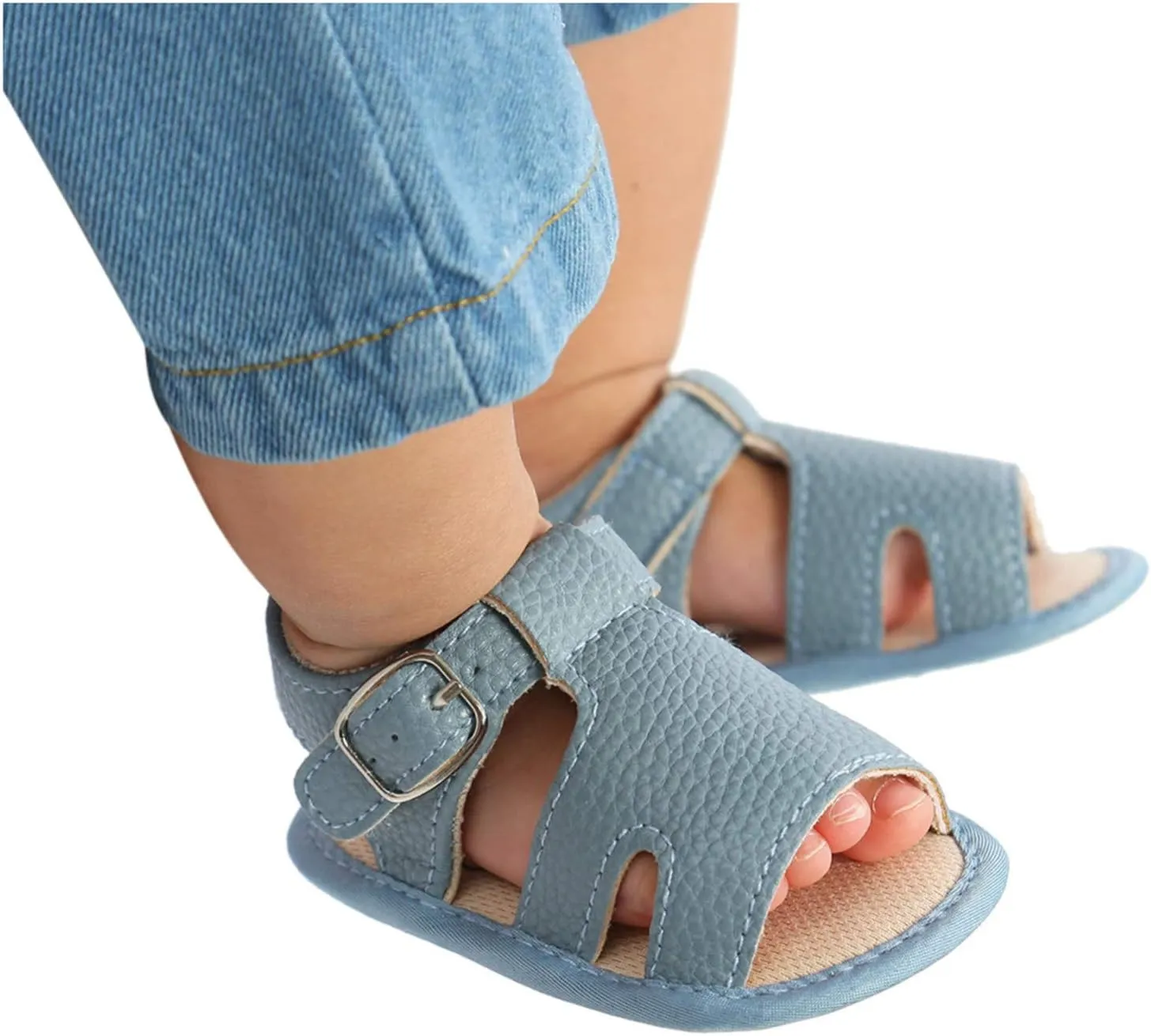 Infant Girls Cotton Rubber Sole Sandals Baby Soft Sole Non-Slip Boys Flat Walking Shoes Baby Shoes