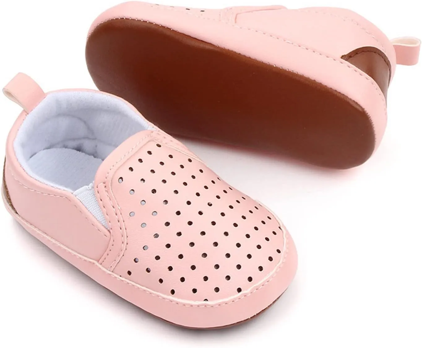 Infant Girls Single Shoes Hollow Out First Walkers Shoes Toddler Sandals Princess Toddler Big (Pink, 12-18 Months)