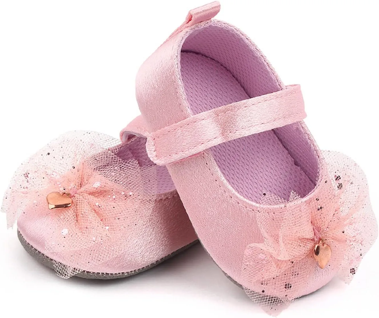 Infant Girls Single Shoes Mesh Bowknot First Walkers Shoes Toddler Sandals Princess Shoes Boy Sandals (Pink, 0-6 Months)